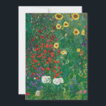 Gustav Klimt - Boerderij tuin met zonnebloemen<br><div class="desc">Gustav Klimt - Boerderij tuin met zonnebloemen</div>