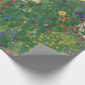 Gustav Klimt - Boerderij tuin met zonnebloemen Cadeaupapier (Hoek)