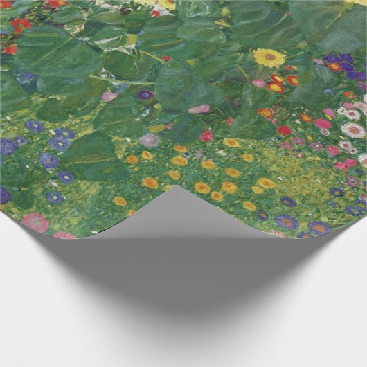 Gustav Klimt - Boerderij tuin met zonnebloemen Cadeaupapier (Hoek)