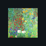 Gustav Klimt Boerderij tuin met zonnebloemen Canvas Afdruk<br><div class="desc">Gustav Klimt Boerderij tuin met zonnebloemen  kunst nieuwe schilderijen</div>