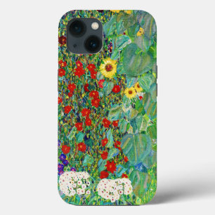 Gustav Klimt Boerderij tuin met zonnebloemen Case-Mate iPhone Case