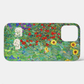 Gustav Klimt Boerderij tuin met zonnebloemen Case-Mate iPhone Case (Achterkant (horizontaal))
