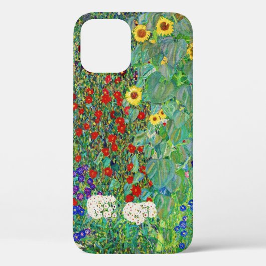 Gustav Klimt Boerderij tuin met zonnebloemen Case-Mate iPhone Case (Achterkant)