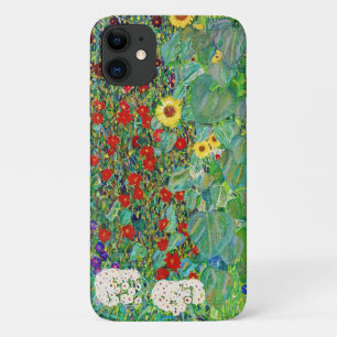 Gustav Klimt Boerderij tuin met zonnebloemen Case-Mate iPhone Case