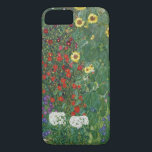 Gustav Klimt - Boerderij tuin met zonnebloemen iPhone 8/7 Hoesje<br><div class="desc">Gustav Klimt - Boerderij tuin met zonnebloemen</div>