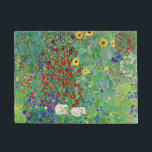 Gustav Klimt Boerderij tuin met zonnebloemen Deurmat<br><div class="desc">Gustav Klimt Boerderij tuin met zonnebloemen  kunst nieuwe schilderijen</div>