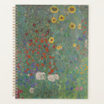 Gustav Klimt - Boerderij Tuin met Zonnebloemen Fin Planner<br><div class="desc">Gustav Klimt's 'Boerderij Garden with Sunflowers' is een levendig eerbetoon aan de schoonheid van de natuur en de rustieke charme van het platteland. Geschilderd in 1907, toont het een weelderige tuin vol met zonnebloemen, hun gouden bloemblaadjes glanzend onder de zon en een groene achtergrond van lijsten die het tafereel. De...</div>