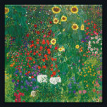 Gustav Klimt - Boerderij tuin met zonnebloemen Foto Afdruk<br><div class="desc">Gustav Klimt - Boerderij tuin met zonnebloemen</div>