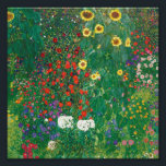 Gustav Klimt - Boerderij tuin met zonnebloemen Foto Afdruk<br><div class="desc">Gustav Klimt - Boerderij tuin met zonnebloemen</div>