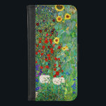 Gustav Klimt Boerderij tuin met zonnebloemen iPhone 8/7 Portemonnee Hoesje<br><div class="desc">Gustav Klimt Boerderij tuin met zonnebloemen  kunst nieuwe schilderijen</div>