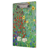 Gustav Klimt Boerderij tuin met zonnebloemen Klembord (Links)