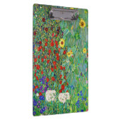 Gustav Klimt Boerderij tuin met zonnebloemen Klembord (Rechts)