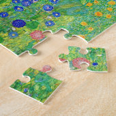 Gustav Klimt Boerderij tuin met zonnebloemen Legpuzzel (Zijkant)
