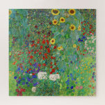 Gustav Klimt Boerderij tuin met zonnebloemen Legpuzzel<br><div class="desc">Gustav Klimt Boerderij tuin met zonnebloemen  kunst nieuwe schilderijen</div>