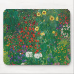 Gustav Klimt - Boerderij tuin met zonnebloemen Muismat<br><div class="desc">Gustav Klimt - Boerderij tuin met zonnebloemen</div>