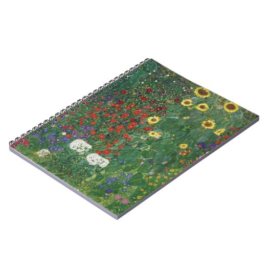 Gustav Klimt - Boerderij tuin met zonnebloemen Notitieboek (Linkerzijde)
