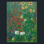 Gustav Klimt - Boerderij tuin met zonnebloemen Notitieboek<br><div class="desc">Gustav Klimt - Boerderij tuin met zonnebloemen</div>