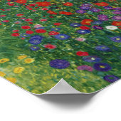 Gustav Klimt - Boerderij tuin met zonnebloemen Poster (Hoek)