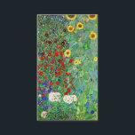 Gustav Klimt Boerderij tuin met zonnebloemen Visitekaartje<br><div class="desc">Gustav Klimt Boerderij tuin met zonnebloemen  kunst nieuwe schilderijen</div>
