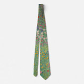 Gustav Klimt' Boerderij Tuin Zonnebloemen Kunst St Stropdas (Achterkant)