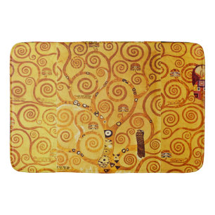 Gustav Klimt Boom des Levens: Art Nouveau Symbolis Badmat