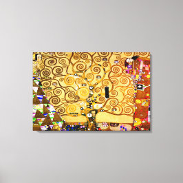 Gustav Klimt Boom des Levens: Art Nouveau Symbolis Canvas Afdruk
