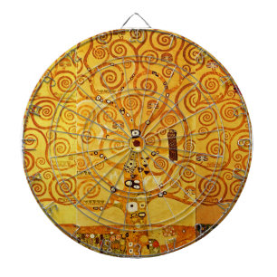 Gustav Klimt Boom des Levens: Art Nouveau Symbolis Dartbord