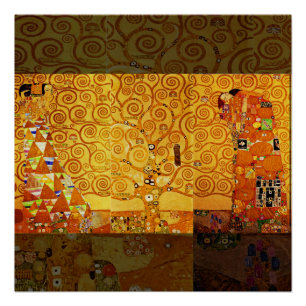 Gustav Klimt Boom des Levens: Art Nouveau Symbolis Poster