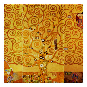 Gustav Klimt Boom des Levens: Art Nouveau Symbolis Poster
