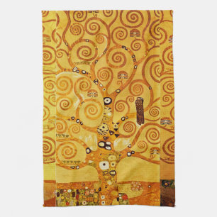 Gustav Klimt Boom des Levens: Art Nouveau Symbolis Theedoek