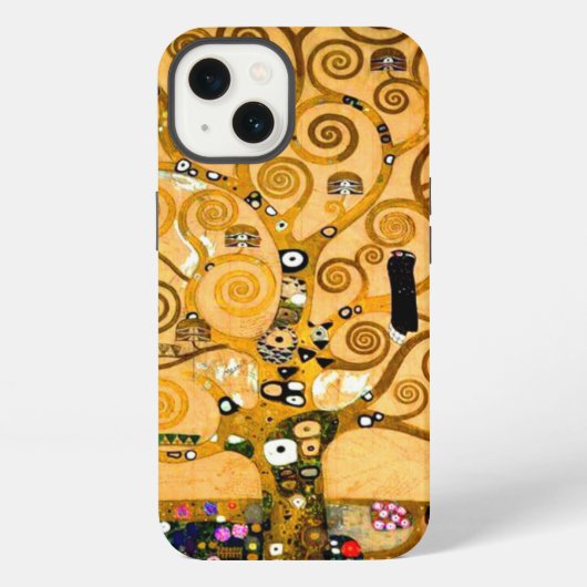 Gustav Klimt Boom des Levens iPhone Hoesje (Achterkant)