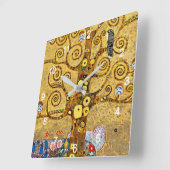 Gustav Klimt, "Boom van het leven" Vierkante Klok (Hoek)