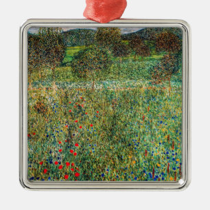 Gustav Klimt - Boomgaard Metalen Ornament