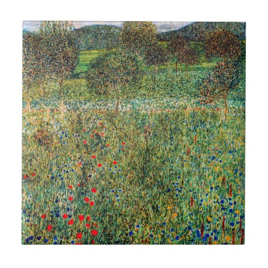 Gustav Klimt - Boomgaard Tegeltje (Voorkant)