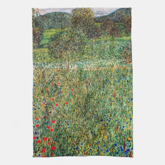Gustav Klimt - Boomgaard Theedoek (Verticaal)