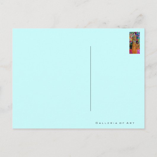 Gustav Klimt ~ Briefkaart (Achterkant)