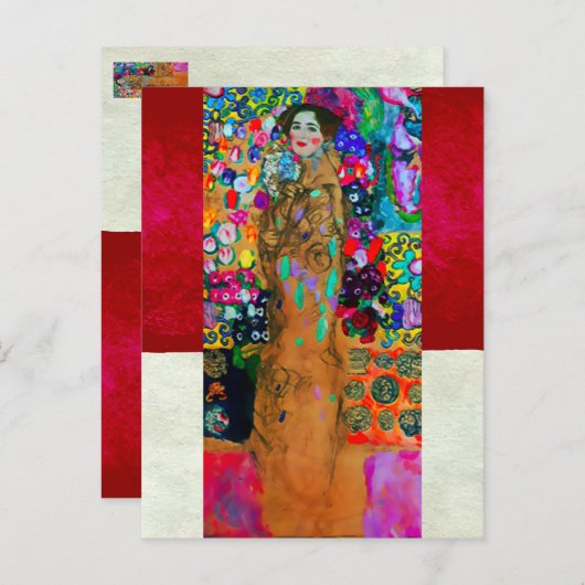 Gustav Klimt ~ Briefkaart (Voorkant / Achterkant)