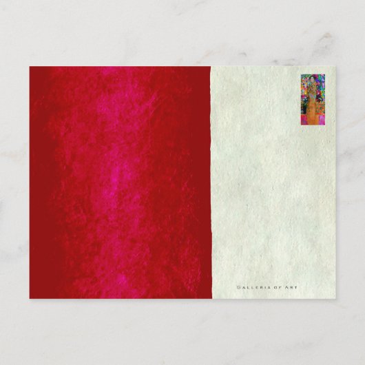 Gustav Klimt ~ Briefkaart (Achterkant)