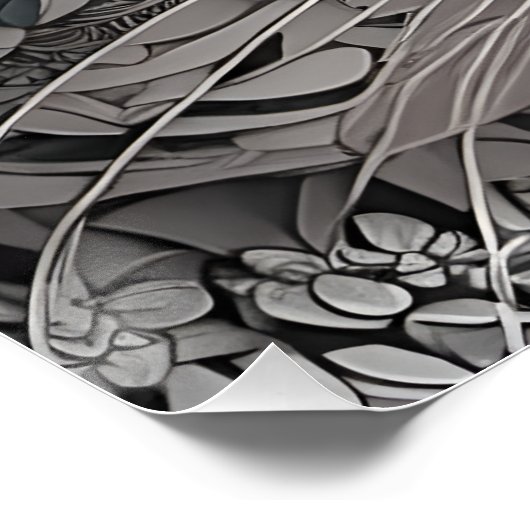 Gustav Klimt Cat Art Perfect Poster (Hoek)