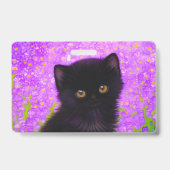 Gustav Klimt Cat Badge (Achterkant)