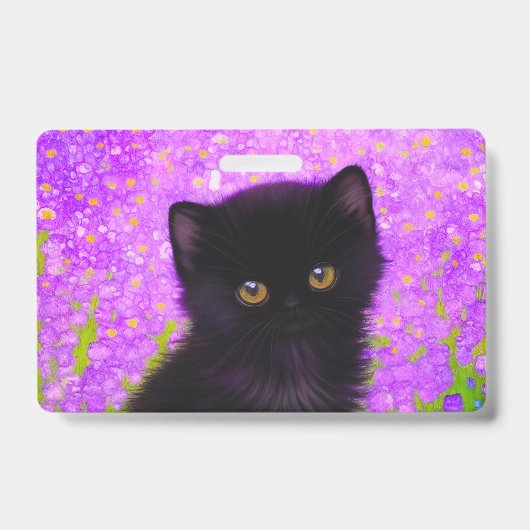 Gustav Klimt Cat Badge (Voorzijde)