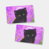 Gustav Klimt Cat Badge (Voor- en achterkant)