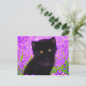 Gustav Klimt Cat Briefkaart (Staand voorkant)