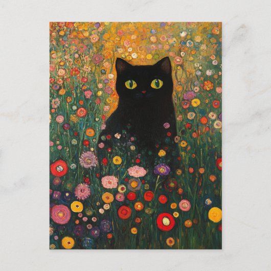 Gustav Klimt Cat  Briefkaart (Voorkant)