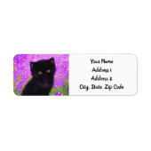 Gustav Klimt Cat Etiket (Voorkant)