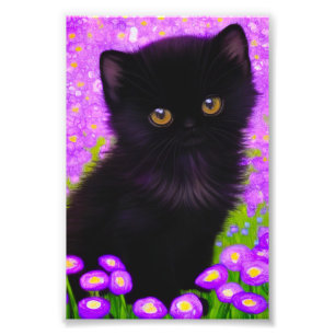 Gustav Klimt Cat Foto Afdruk