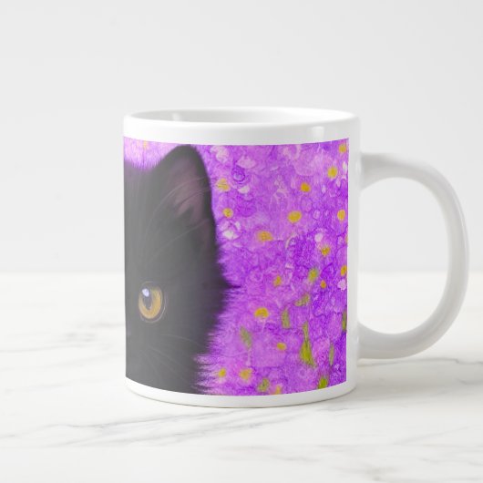 Gustav Klimt Cat Grote Koffiekop (Rechts)