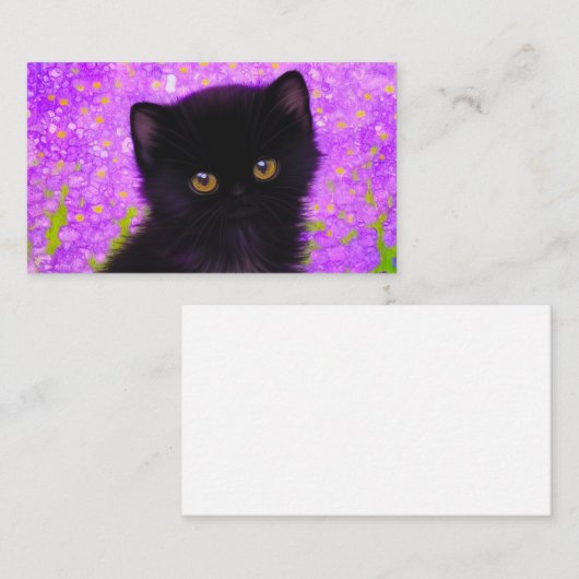 Gustav Klimt Cat Informatiekaartje (Voorkant / Achterkant)