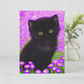Gustav Klimt Cat Kaart (Staand voorkant)