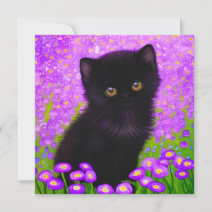 Gustav Klimt Cat Kaart